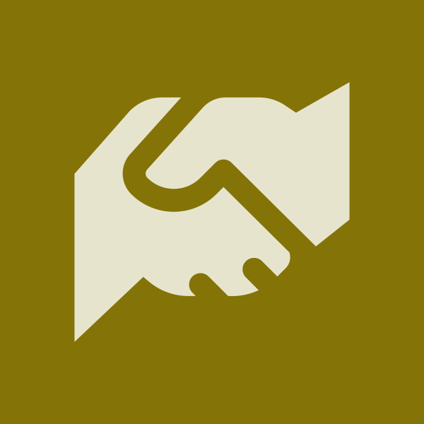 Symbole de serrage de main
